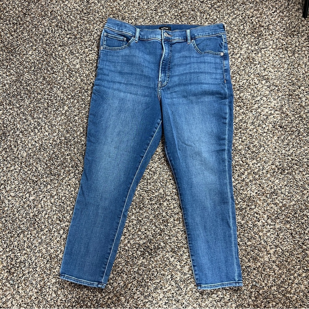 Express Skinny High Rise Jeans. Size 16S​